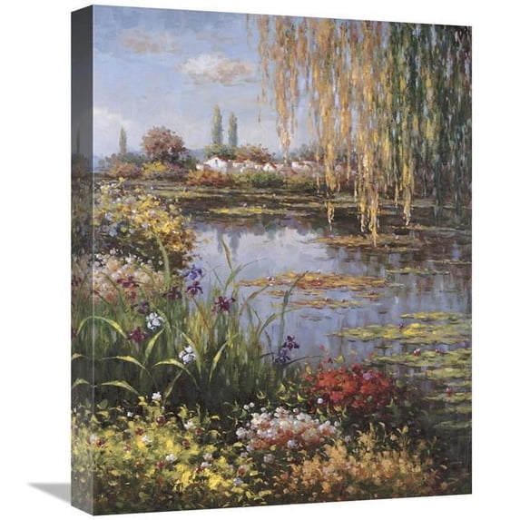 Global Gallery GCS-123238-1620-142 16 x 20 in. White Rose Garden Art Print - Horwich