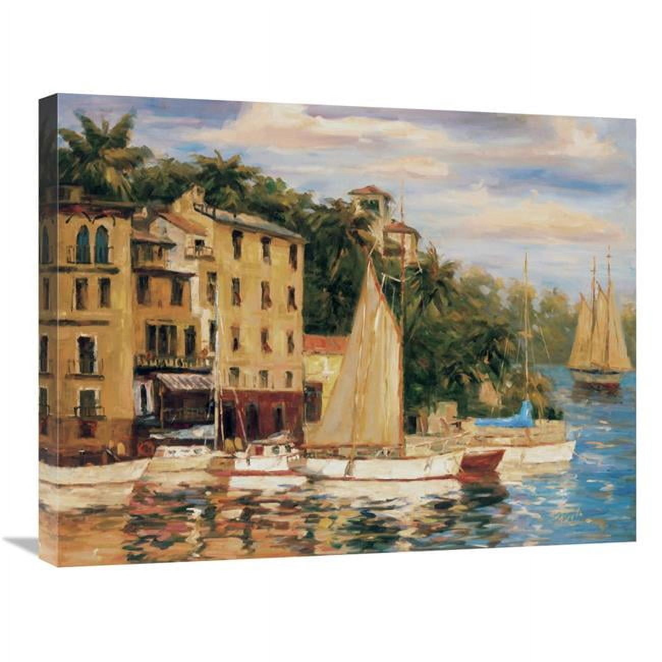Global Gallery GCS-126676-2228-142 22 x 28 in. San Miguel Harbor Art ...