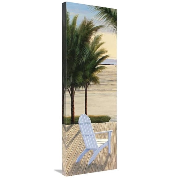 Global Gallery GCS-128040-1236-142 12 x 36 in. Palm Beach Retreat Panel I Art Print - Diane Romanello