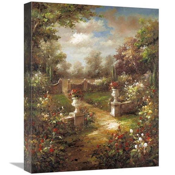 Global Gallery GCS-128527-1620-142 16 x 20 in. Rose Promenade Art Print - Gabriela