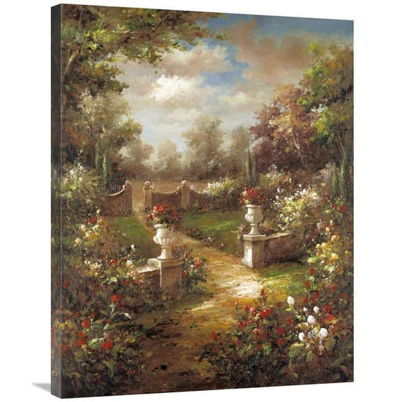 Global Gallery GCS-128527-2835-142 28 x 35 in. Rose Promenade Art Print - Gabriela