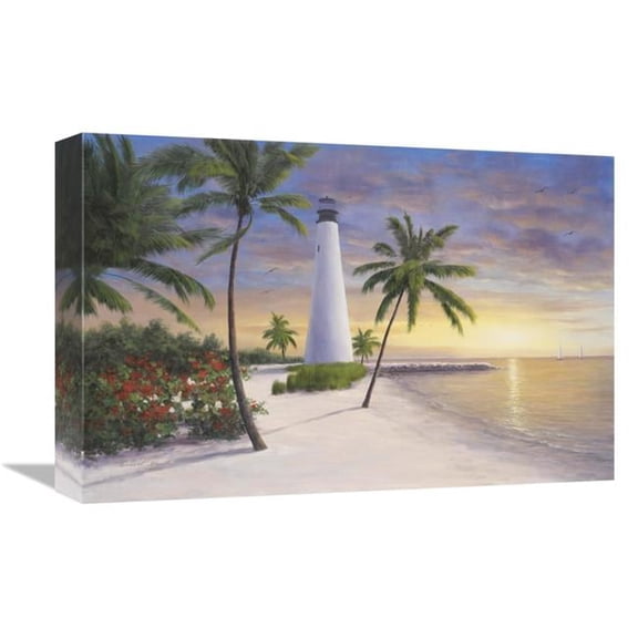 Global Gallery GCS-128653-1218-142 12 x 18 in. Lighthouse - Key Biscayne Art Print - Diane Romanello