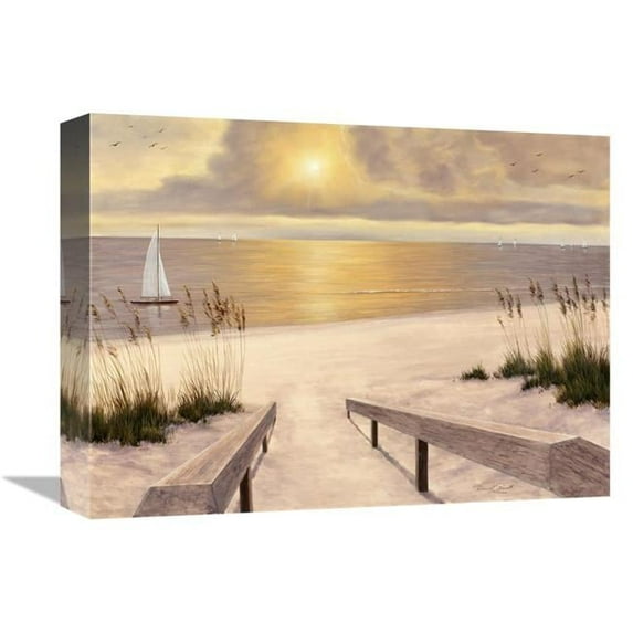 Global Gallery GCS-136049-1216-142 12 x 16 in. Beach Glow Art Print - Diane Romanello