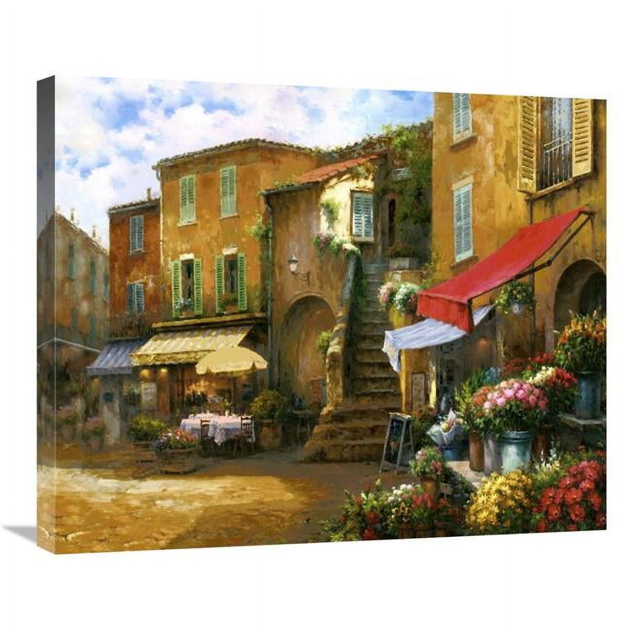 Global Gallery GCS-138250-2228-142 22 x 28 in. Flower Market Piazza Art ...