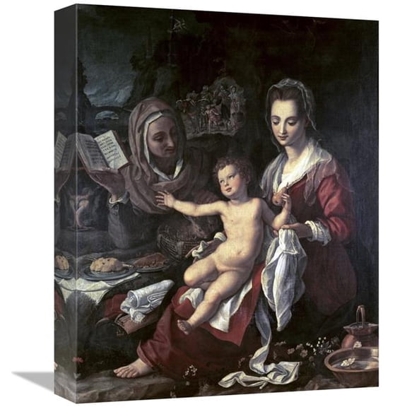 Global Gallery GCS-276877-16-142 16 in. Holy Family Art Print - Agnolo Bronzino