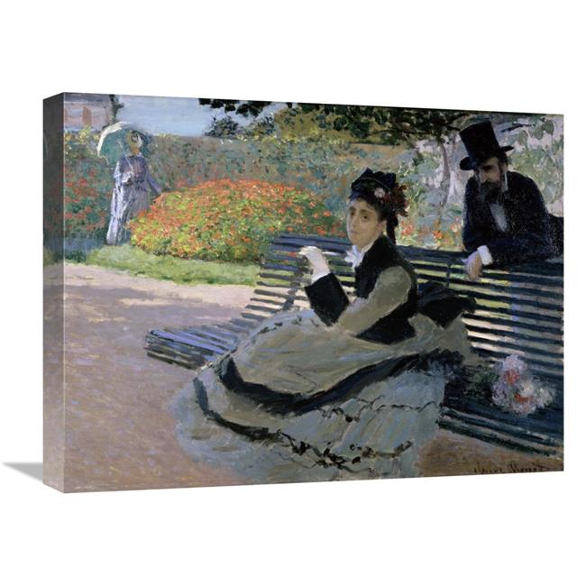 Global Gallery GCS-278645-22-142 22 in. Camille Monet on a Garden Bench ...