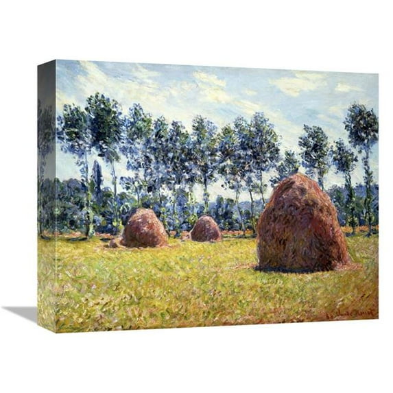 Global Gallery GCS-278662-16-142 16 in. Haystacks at Giverny Art Print - Claude Monet