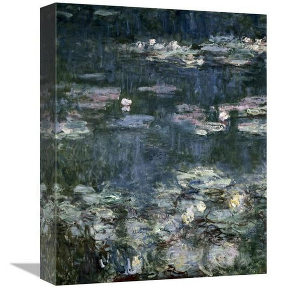Global Gallery GCS-278689-16-142 16 in. Nympheas - Water Lilies - Detail Art Print - Claude Monet