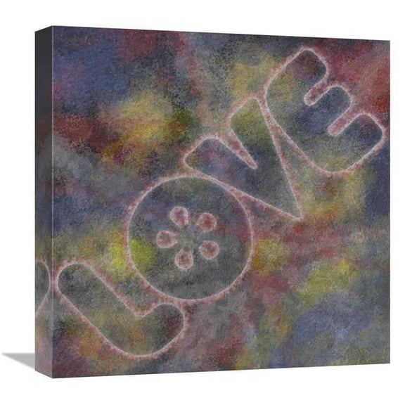 Global Gallery GCS-382219-1818-142 18 x 18 in. Graffiti - Love Art Print - BG.Studio