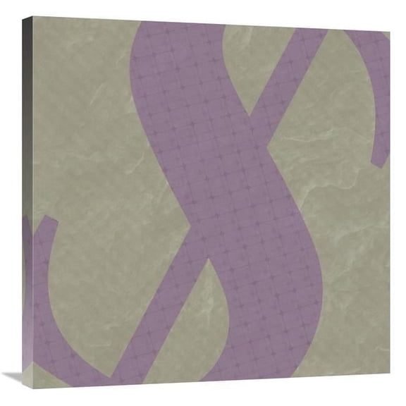 Global Gallery GCS-382235-3030-142 30 x 30 in. Type Collage - Dollar Art Print - BG.Studio