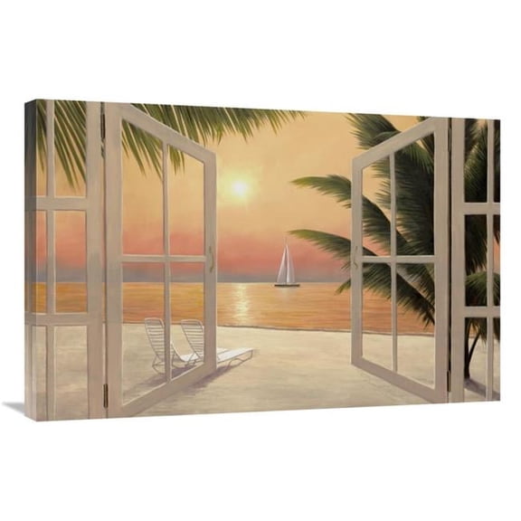 Global Gallery GCS-38450-2436-142 24 x 36 in. Beach Windows Art Print - Diane Romanello
