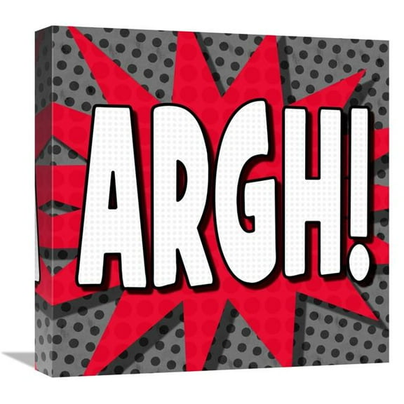 Global Gallery GCS-388373-1818-142 18 x 18 in. Word Power - Argh Art Print - BG.Studio