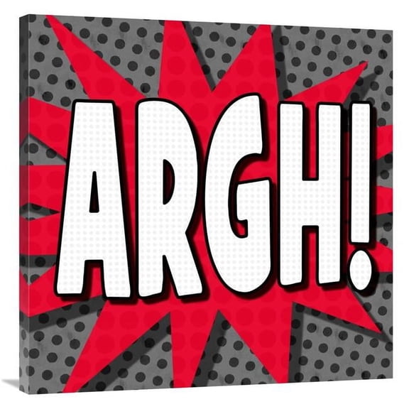 Global Gallery GCS-388373-3636-142 36 x 36 in. Word Power - Argh Art Print - BG.Studio