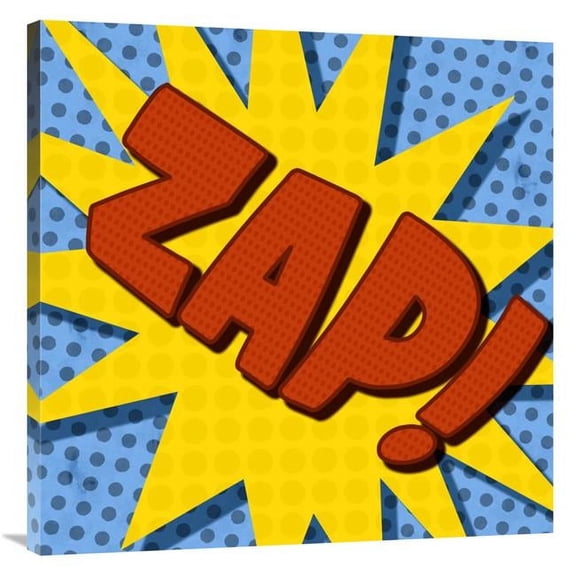 Global Gallery GCS-388382-3636-142 36 x 36 in. Word Power - Zap Art Print - BG.Studio