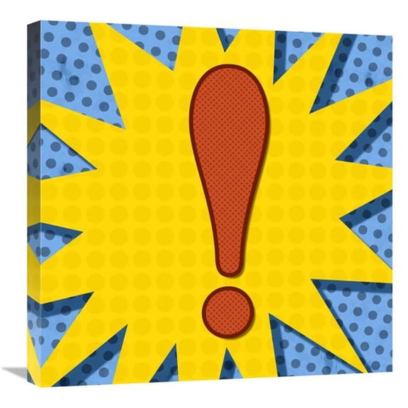 Global Gallery GCS-388384-2424-142 24 x 24 in. Word Power - Exclamation Art Print - BG.Studio