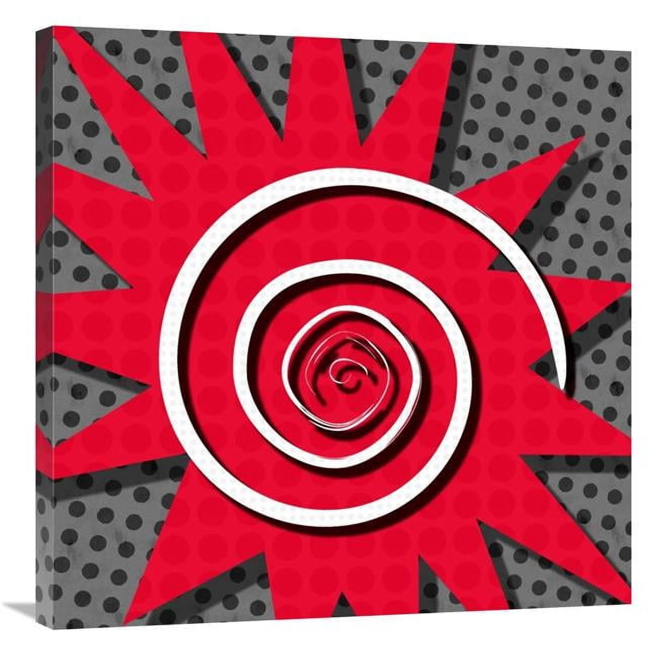 Global Gallery GCS-388389-3030-142 30 x 30 in. Word Power - Spiral Art ...