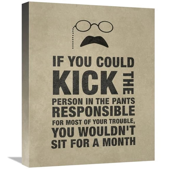 Global Gallery GCS-393906-1620-142 16 x 20 in. Teddy Roosevelt - Kick Your Troubles Art Print - BG.Studio