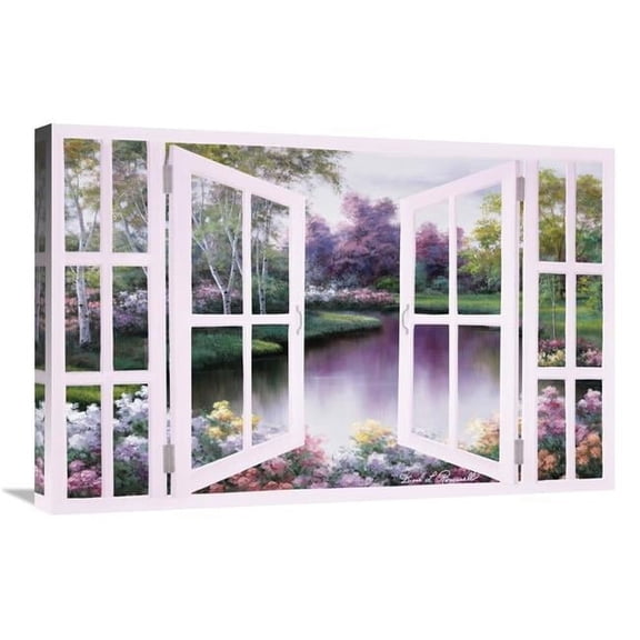 Global Gallery GCS-393929-2030-142 20 x 30 in. Springtime Symphony Through Door Art Print - Diane Romanello