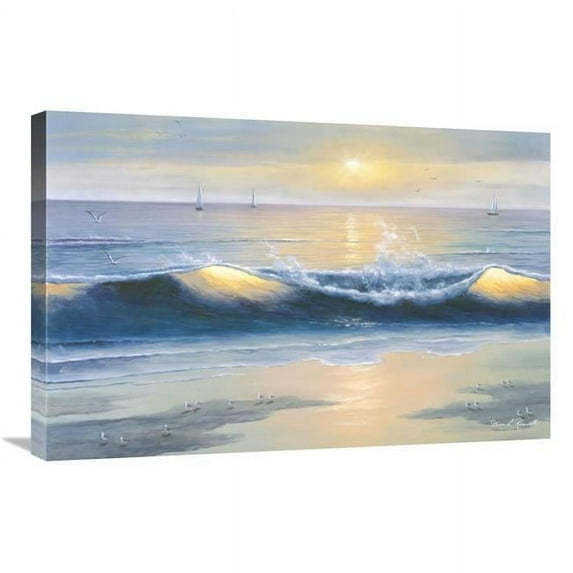 Global Gallery GCS-393964-2030-142 20 x 30 in. Blue Waves Art Print - Diane Romanello