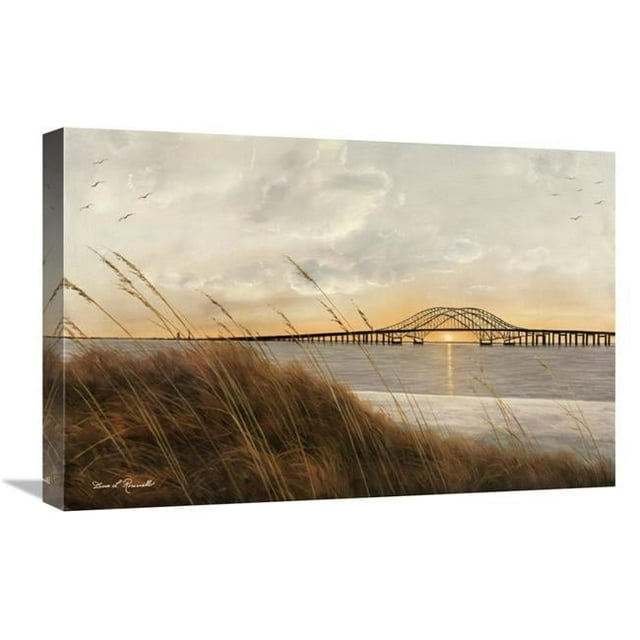 Global Gallery GCS-393987-1624-142 16 x 24 in. View of Captree Bridge Art Print - Diane Romanello