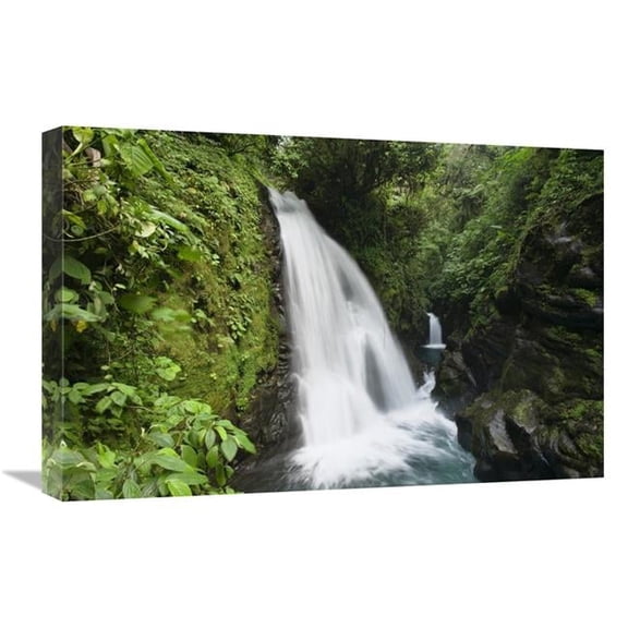 Global Gallery GCS-452668-1624-142 16 x 24 in. La Paz Waterfalls in Rainforest, Costa Rica Art Print - Konrad Wothe