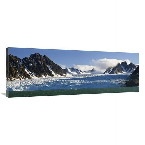 Global Gallery GCS-452709-44-142 44 in. Monaco Glacier, Liefdefjorden, Spitsbergen, Norway Art Print - Konrad Wothe