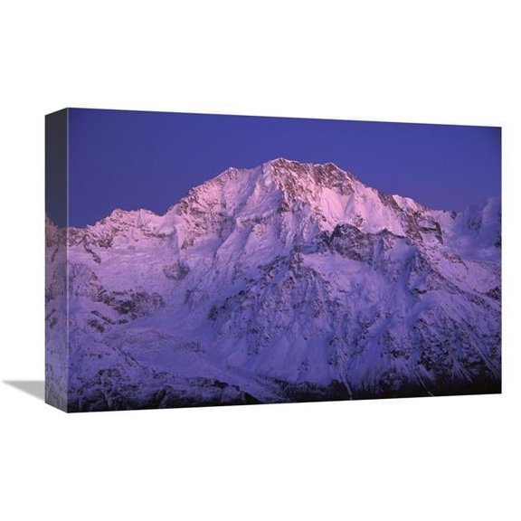Global Gallery GCS-453406-1218-142 12 x 18 in. Mt Cook in Pre-Dawn Light, Eastern Side, Mt Cook National Park, New Zealand Art Print - Colin Monteath