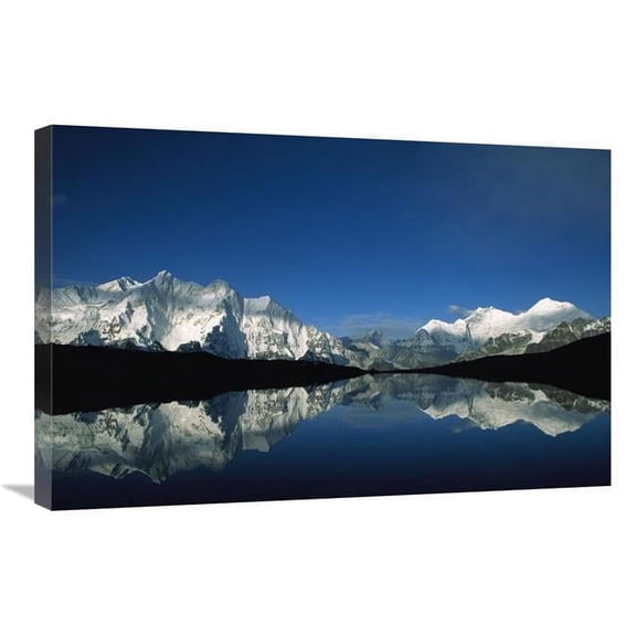 Global Gallery GCS-453421-2030-142 20 x 30 in. Panoramic VIew From Mt Makalu to Mt Everest At Dawn, Khama Valley, Tibet Art Print - Colin Monteath