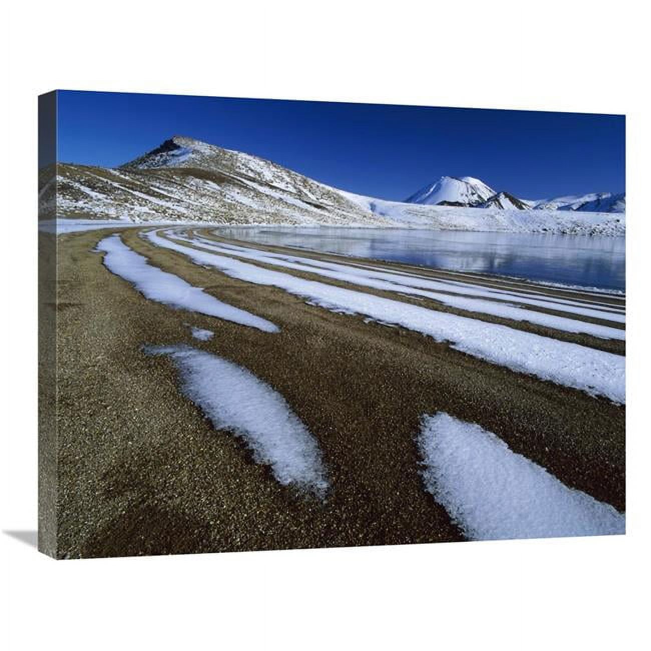 Global Gallery GCS-453491-2228-142 22 x 28 in. Snow Patterns Near Blue ...