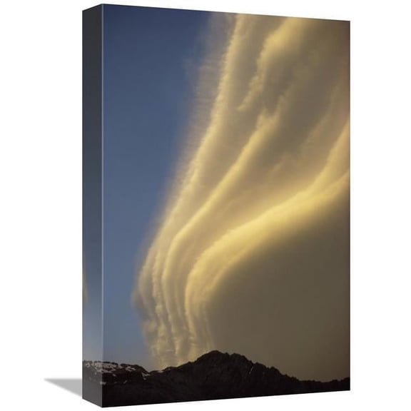 Global Gallery GCS-453510-1218-142 12 x 18 in. Sunset on Storm Clouds Near Mount Cook, New Zealand Art Print - Ian Whitehouse