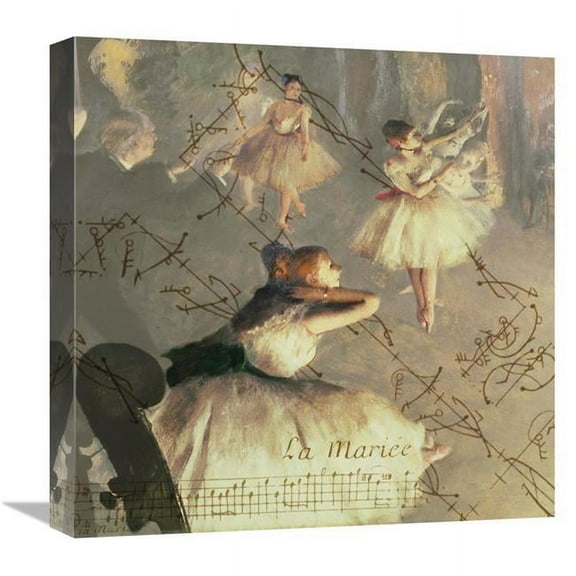 Global Gallery GCS-453938-1818-142 18 x 18 in. Degas Dancers Collage 4 Art Print - BG.Studio