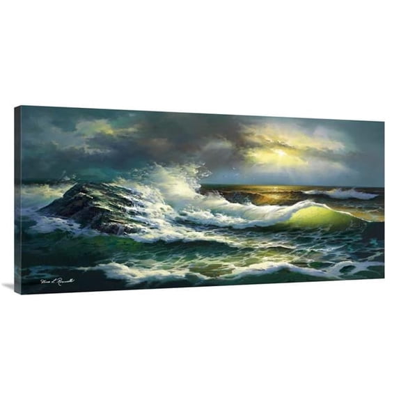 Global Gallery GCS-460380-2448-142 24 x 48 in. Ocean Waves Art Print