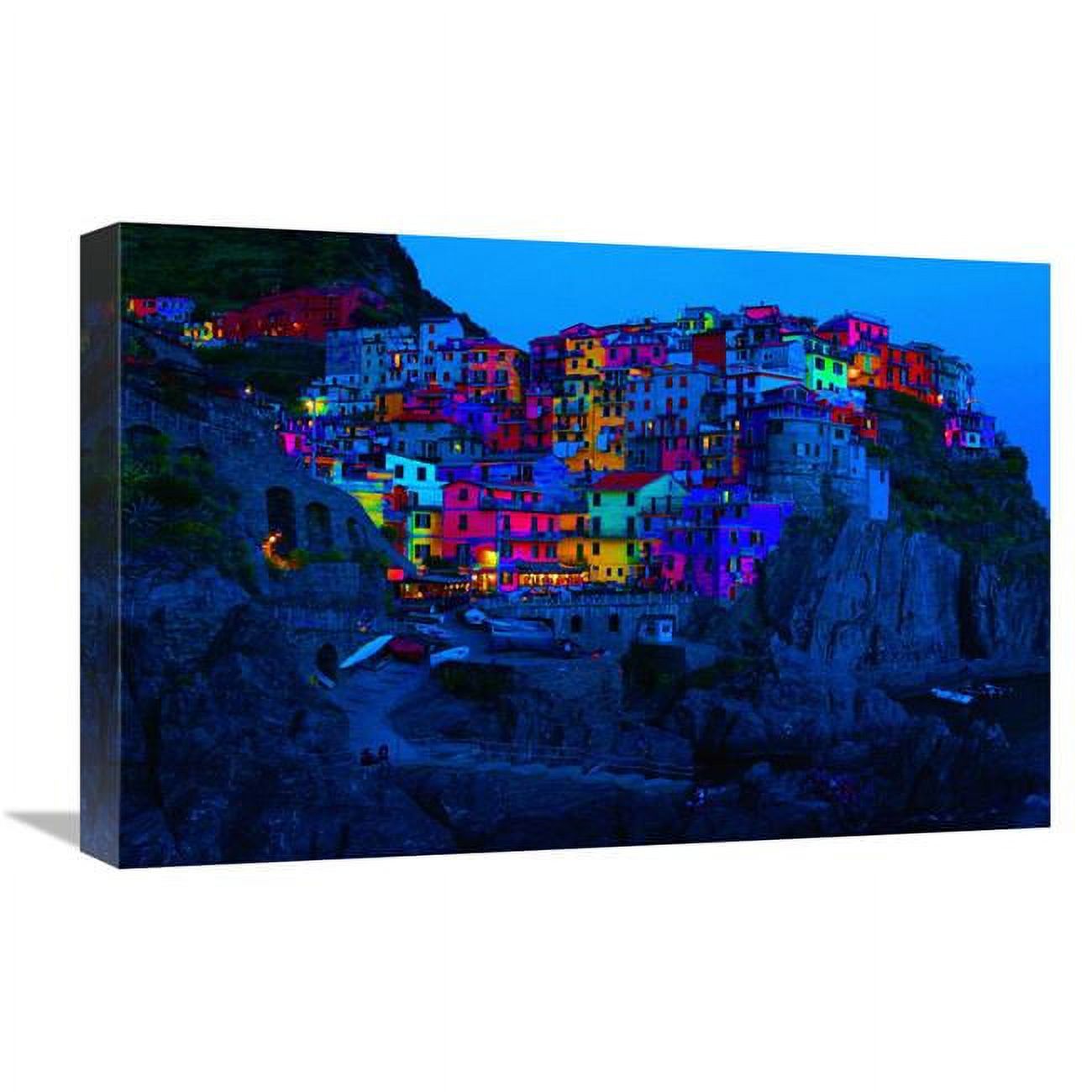 Global Gallery GCS-486517-22-142 22 in. Cinque terra Night Art Print ...