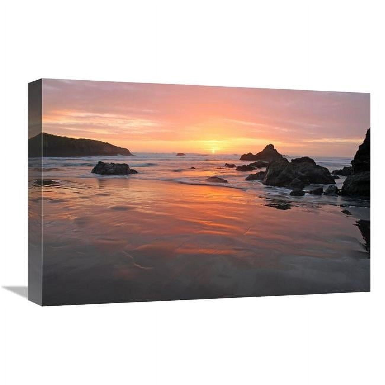 Global Gallery GCS-486643-22-142 22 in. Sunset Beach Art Print - Vic ...
