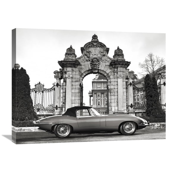 Global Gallery Gasoline Images 'Vintage sports-car 1' Canvas Wall Art