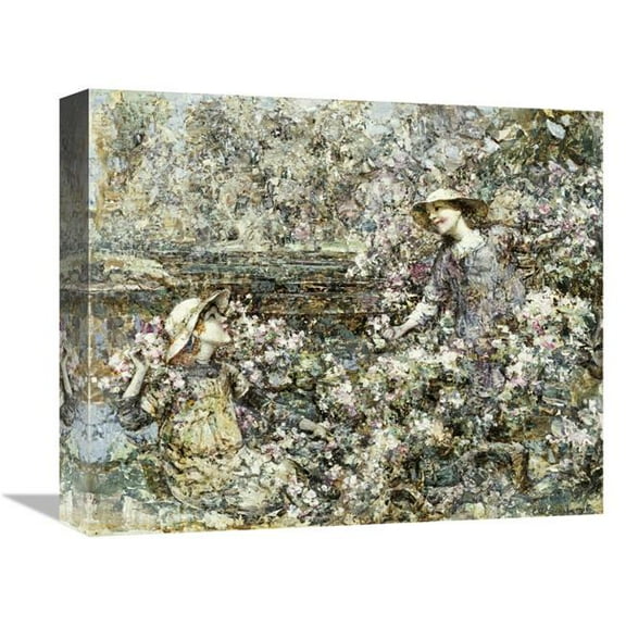 Global Gallery  Gathering Blossom Art Print - Edward Atkinson Hornel