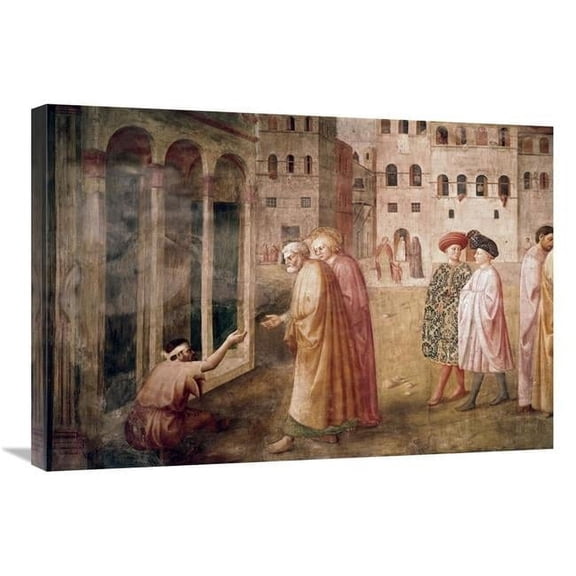Global Gallery Healing of the Cripple Art Print - Masaccio - 30in.