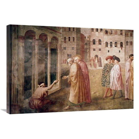 Global Gallery Healing of the Cripple Art Print - Masaccio