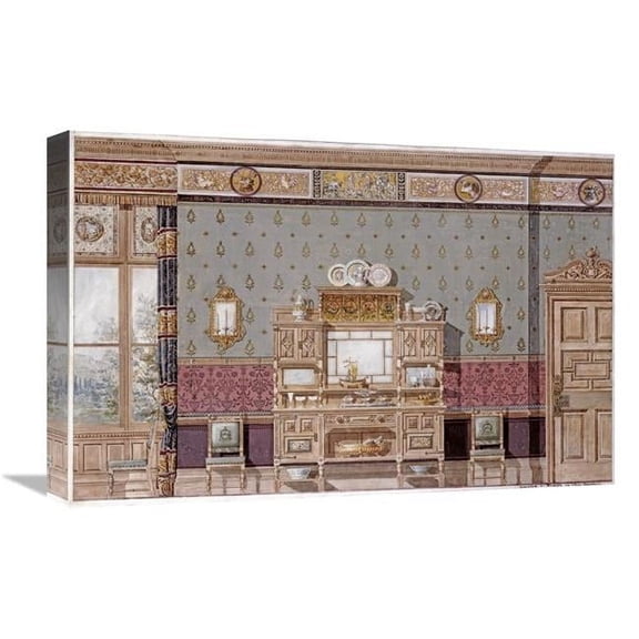 Global Gallery  Hunting Lodge Interior Art Print - Charles Candish