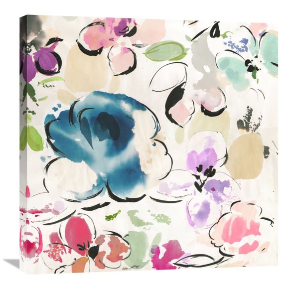 Global Gallery Kelly Parr,'Floral Funk I' Stretched Canvas Artwork