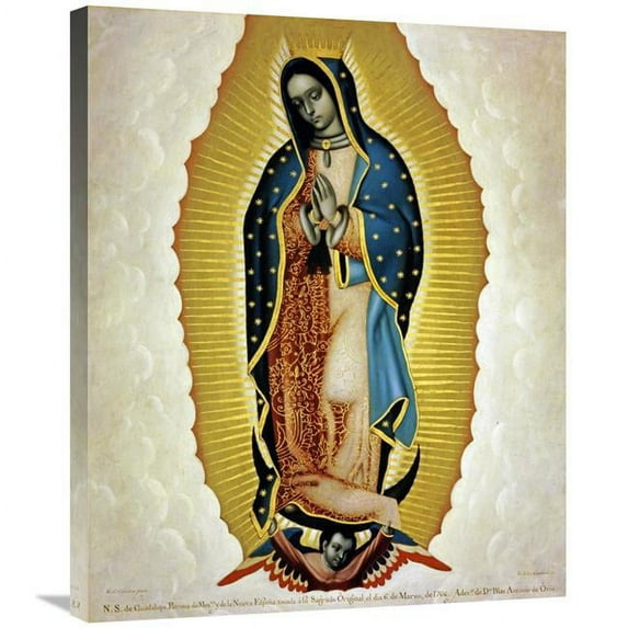 Global Gallery La Virgen De Guadalupe Art Print - Miguel Cabrera
