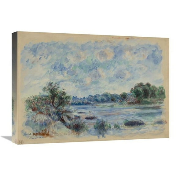 Global Gallery  Landscape at Pont-Aven Art Print - Pierre-Auguste Renoir
