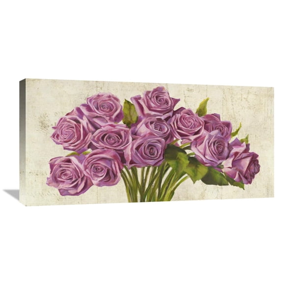 Global Gallery Leonardo Sanna,'Roses' Stretched Canvas Artwork