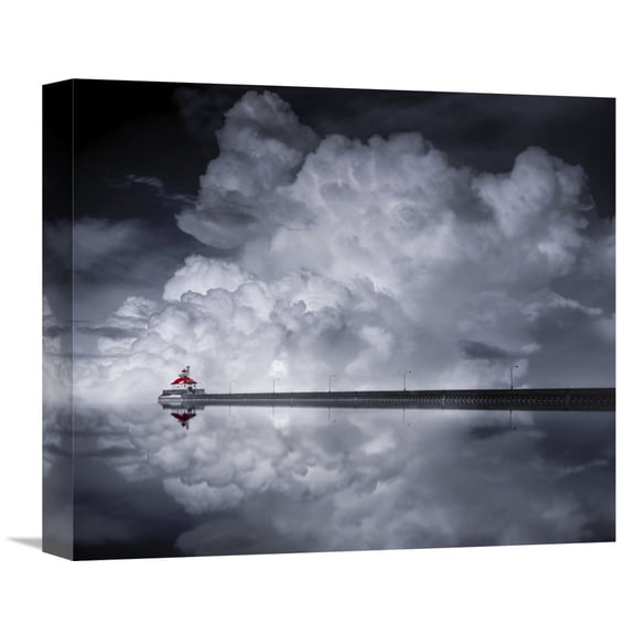 Global Gallery Like He 'Cloud Desending' Canvas Wall Art