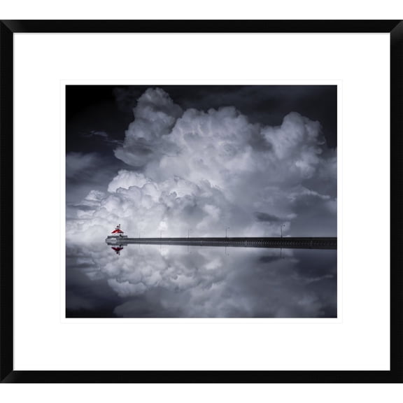 Global Gallery Like He 'Cloud Desending' Framed Wall Art