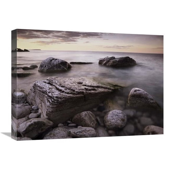Global Gallery Log Dump Beach - Bruce Peninsula National Park - Ontario - Canada Art Print - Tim Fitzharris