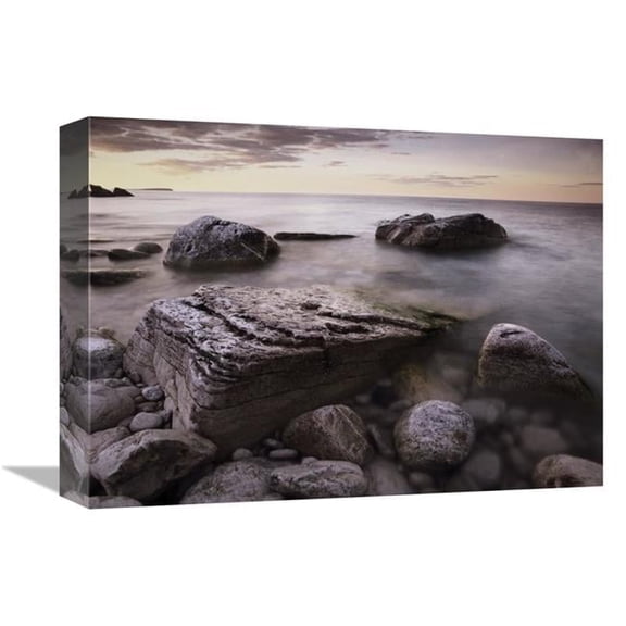 Global Gallery Log Dump Beach - Bruce Peninsula National Park - Ontario - Canada Art Print - Tim Fitzharris