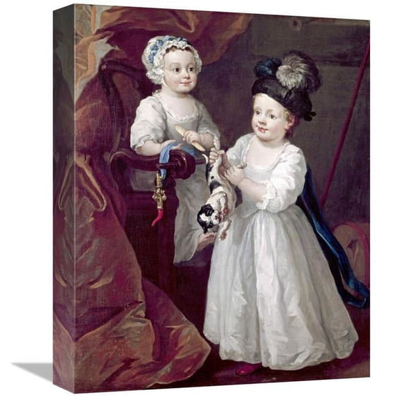 Global Gallery Lord Grey & Lady Mary West As Children Art Print - William Hogarth