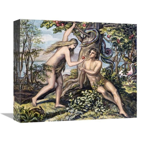 Global Gallery Mans Shameful Fall Art Print 16 in.