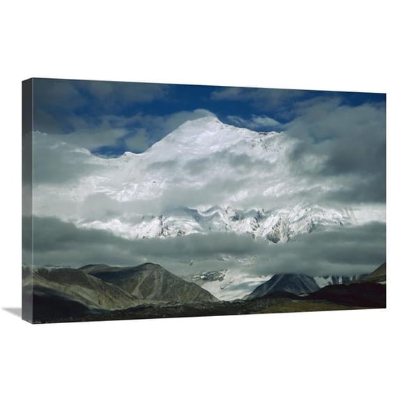Global Gallery  Morning Mist Clearing Over Mount Everest After Dawn - Tibet Art Print - Colin Monteath